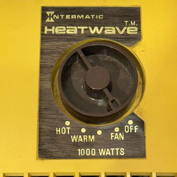 Vintage Intermatic Inc. Portable Air Heater Heatwave 1000 Watts JH300 Tested/Wor - Picture 2 of 10